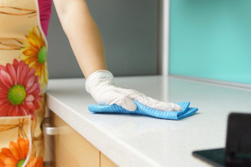 Deep cleaning a commercial carpet in an Ilford workspace
