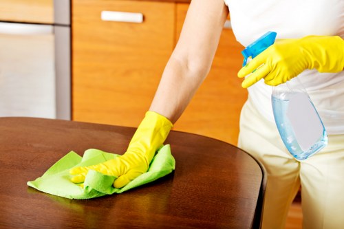 Post-construction cleaning in an Ilford flat with attention to floors and skirting boards